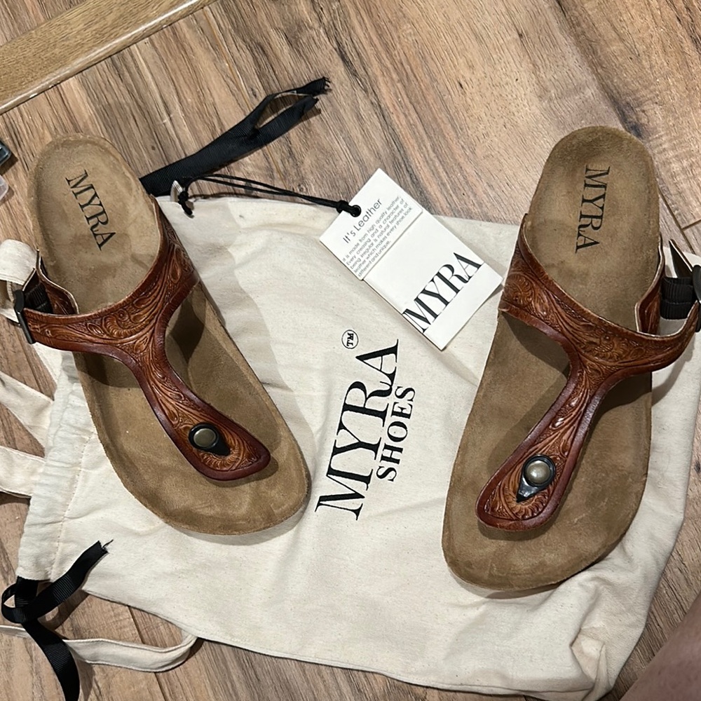 Myra Bag Women's Brown Sandals